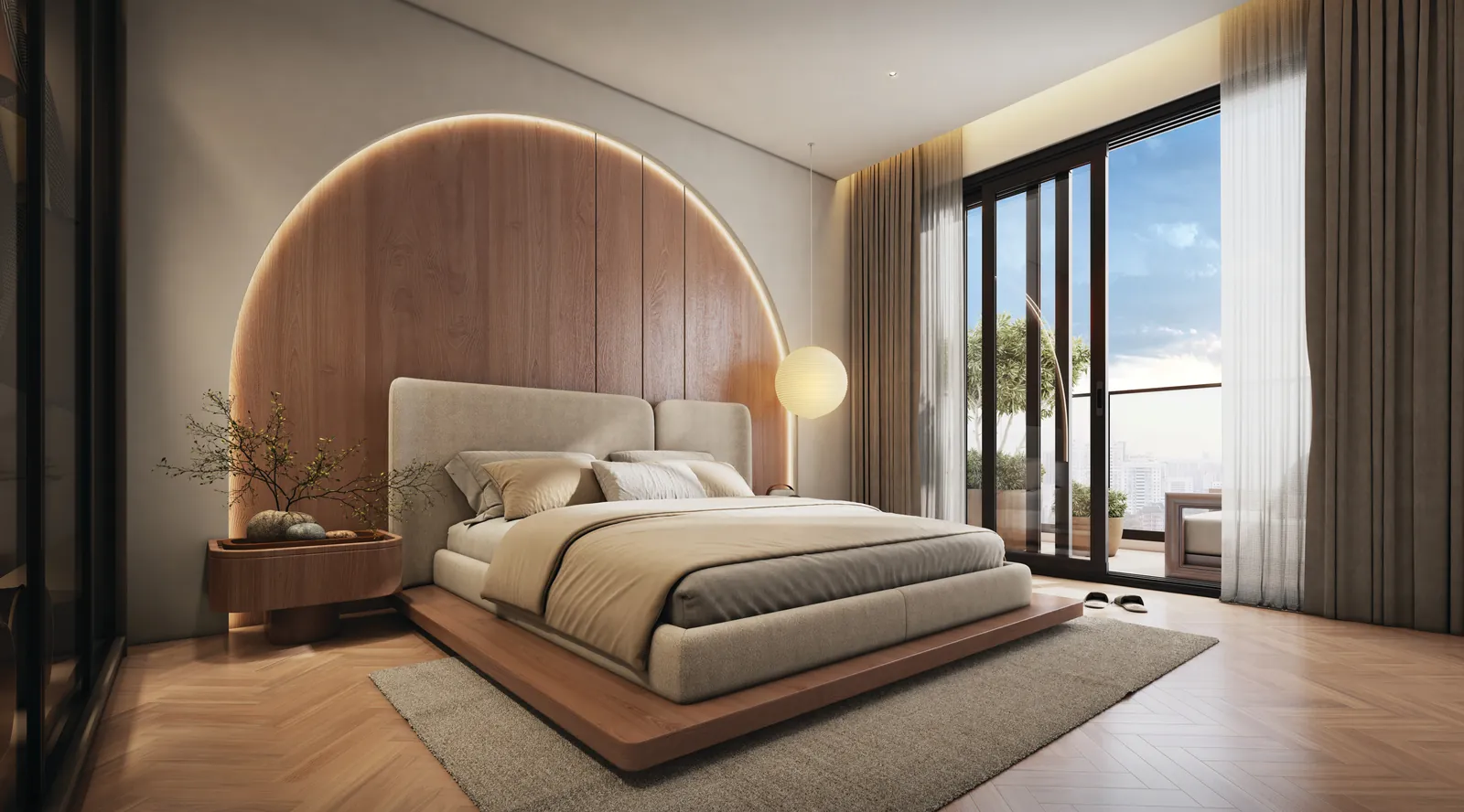 Luxury 4 BHK Master Bedroom